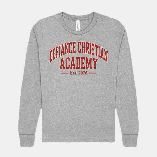 Youth Heather CVC Long Sleeve Tee, DCA-03 Thumbnail