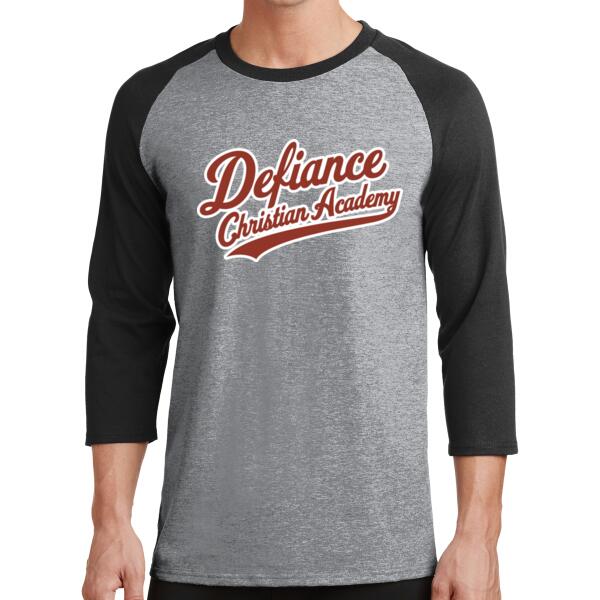 Men's Core Blend 3/4 Sleeve Raglan Tee, DCA-05 Thumbnail