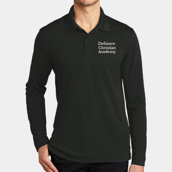 Men's Dry Zone UV Micro Mesh Long Sleeve Polo, DCA-07 Thumbnail