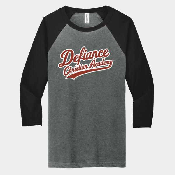 Adult 3/4 Sleeve Baseball Tee, DCA-05 Thumbnail